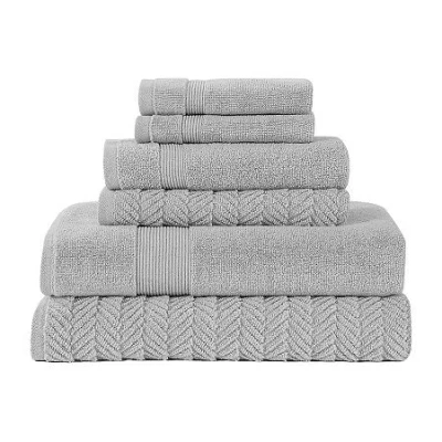 Modern Threads Otis 6-pc. Quick Dry Bath Towel Set In Gray