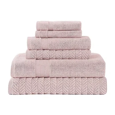 Modern Threads Otis 6-pc. Quick Dry Bath Towel Set In Pink