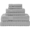 Modern Threads Otis 6-piece Towel Set In Gray