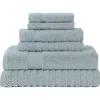 Modern Threads Otis 6-piece Towel Set In Gray