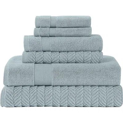Modern Threads Otis 6-piece Towel Set In Gray