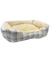 Modern Threads Oxford Printed Plush Cuddler In Beige
