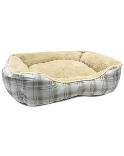 Modern Threads Oxford Printed Plush Cuddler In Beige