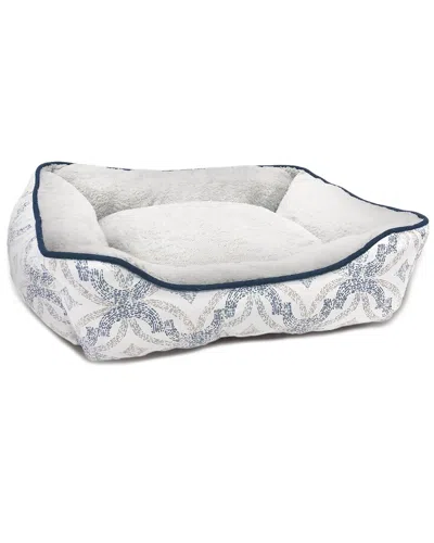 Modern Threads Oxford Printed Plush Cuddler In Blue