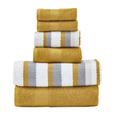 Modern Threads Pax Towel Collection 6-pc. Quick Dry Bath Towel Set In Yellow