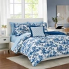 Modern Threads Shaya Toile Microfiber Comforter Set In Blue