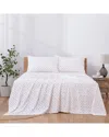 Modern Threads Printed Geo Sheet Set In White