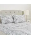 Modern Threads Printed Sheet Set In Blue