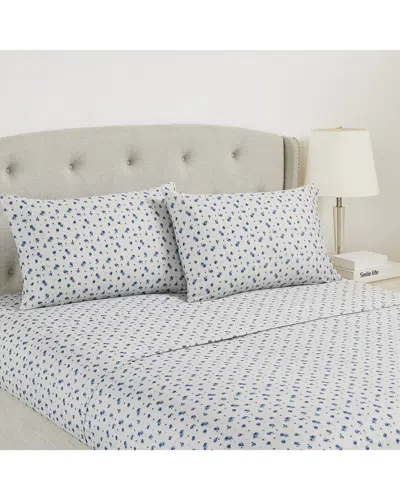 Modern Threads Printed Sheet Set In Blue