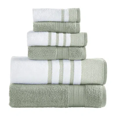 Modern Threads Reinhart 6-pc. Bath Towel Set In Green