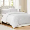 Modern Threads Reversible Microfiber Comforter In White Check