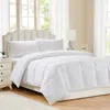 Modern Threads Reversible Microfiber Comforter In White Square