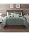 Modern Threads Samson Jacquard Comforter Set In Green