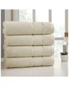 Modern Threads Set Of 4 Spunloft Bath Sheets In Brown