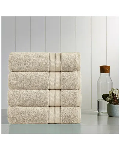 Modern Threads Set Of 4 Spunloft Bath Towels