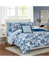 Modern Threads Shaya Toile Microfiber Comforter Set In Blue