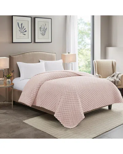 Modern Threads Soft Cozy Fleece Blanket In Pink
