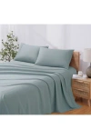 Modern Threads Solid 4-piece Microfiber Sheet Set In Blue