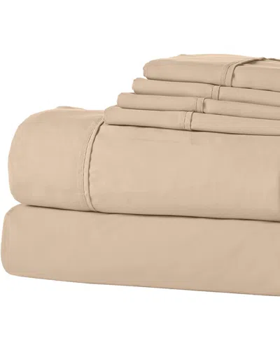 Modern Threads Solid Antimicrobial Sheet Set With Bonus Pillowcases In Pink