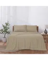 Modern Threads Solid Easy Care Microfiber Sheet Set In Brown