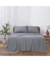 Modern Threads Solid Easy Care Microfiber Sheet Set In Gray