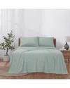 Modern Threads Solid Easy Care Microfiber Sheet Set In Green