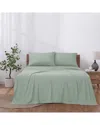 Modern Threads Solid Easy Care Microfiber Sheet Set In Green