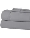 Modern Threads Solid Easy Care Microfiber Sheet Set In Grey