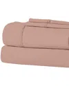 Modern Threads Solid Easy Care Microfiber Sheet Set In Pink