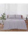 Modern Threads Solid Easy Care Microfiber Sheet Set In Gray