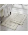 Modern Threads Solid Loop With Non-slip Backing Bath Mat Set In Neutral