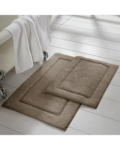 MODERN THREADS MODERN THREADS SOLID LOOP WITH NON-SLIP BACKING BATH MAT SET