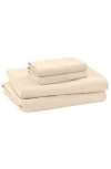 Modern Threads Solid Easy Care Microfiber Sheet Set In White