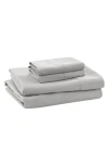 Modern Threads Solid Microfiber Sheet Set In Vapor Blue