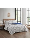 Modern Threads Soren 3-piece Cotton Quilt Set In Blue
