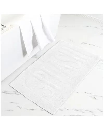 Modern Threads Splash Bath Mats In White