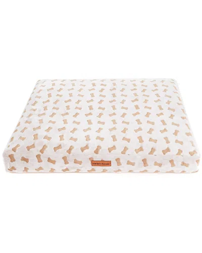 Modern Threads Ultra Plush Orthopedic Memory Foam Pillow Bed For Large Dogs In Beige