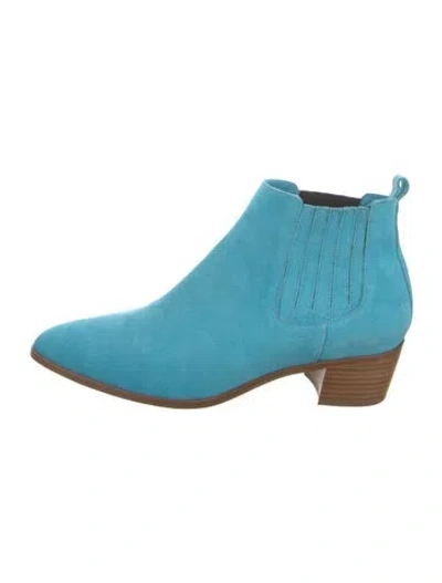 Pre-owned Modern Vice Suede Chelsea Boots In Blue