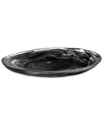 Modern Wick Large Shell-black Swirl