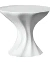 Modern Wick Scallop Cake Stand -solid White