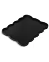 Modern Wick Scallop Cheese Board-solid Black