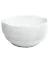 Modern Wick Small Wavy Bowl-white Swirl