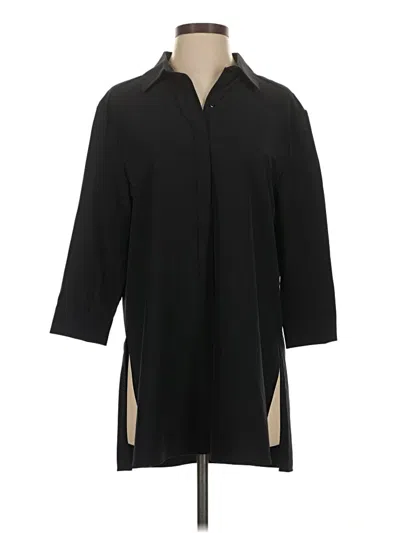 Pre-owned Modern Works 3/4 Sleeve Blouse In Black