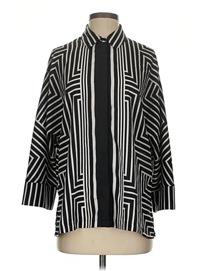 Pre-owned Modern Works 3/4 Sleeve Blouse In Black