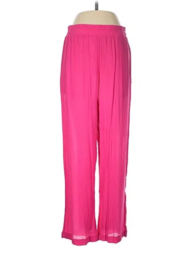 Pre-owned Modern Works Casual Pants In Pink