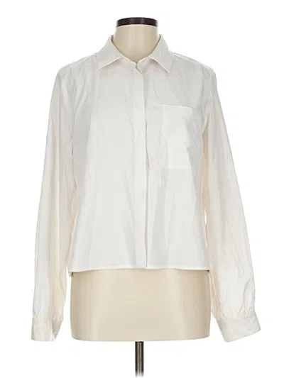 Pre-owned Modern Works Long Sleeve Blouse In Ivory