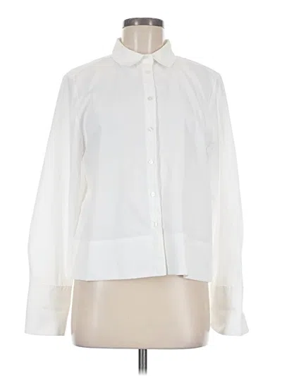 Pre-owned Modern Works Long Sleeve Blouse In Ivory