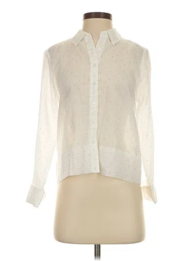 Pre-owned Modern Works Long Sleeve Blouse In Ivory