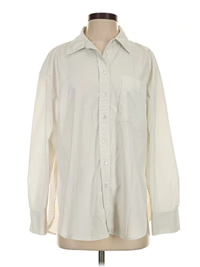 Pre-owned Modern Works Long Sleeve Blouse In Ivory