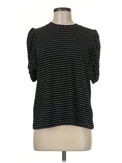 Pre-owned Modern Works Short Sleeve Turtleneck In Black
